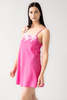 Salua Lingerie Cecile Cotton Chemise - Magenta - Thumbnail 1