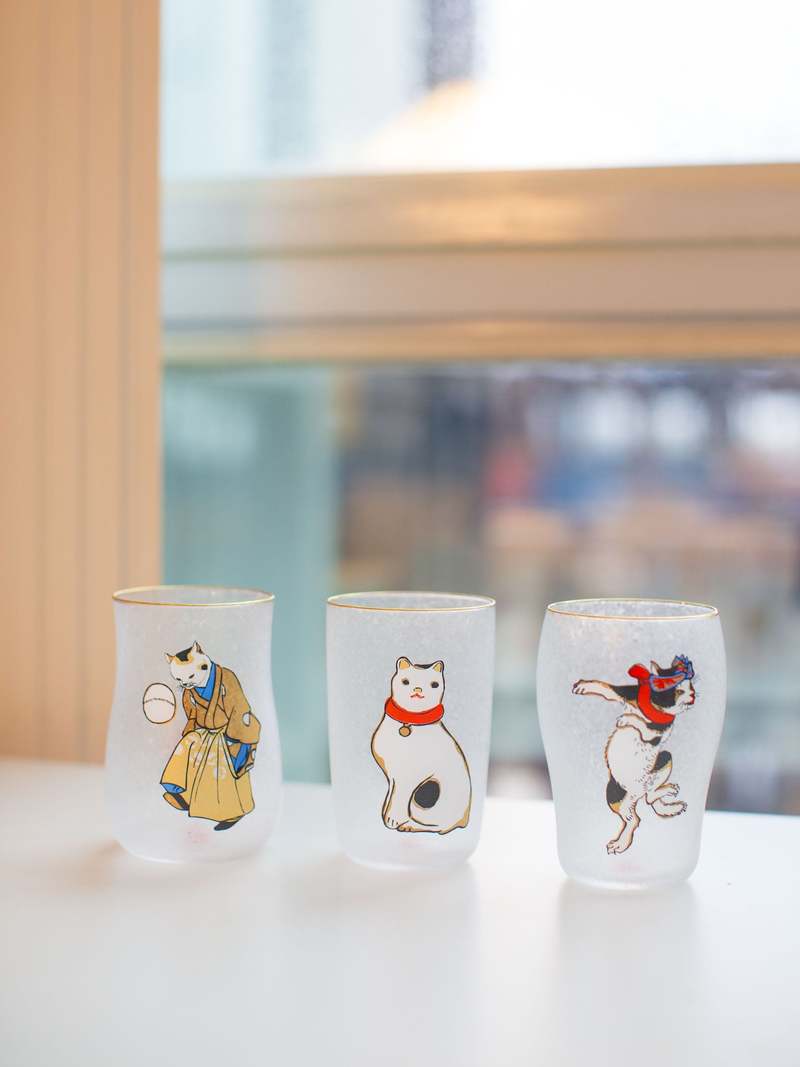 Aderia Edo Neko Cat Craft Beer Glasses - Thumbnail 3
