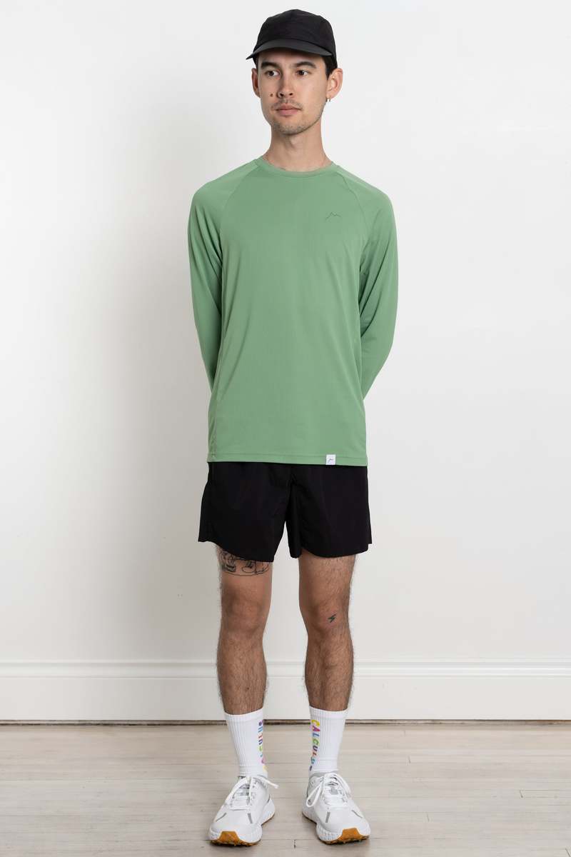Logo Air Long Sleeve Green | Garmentory