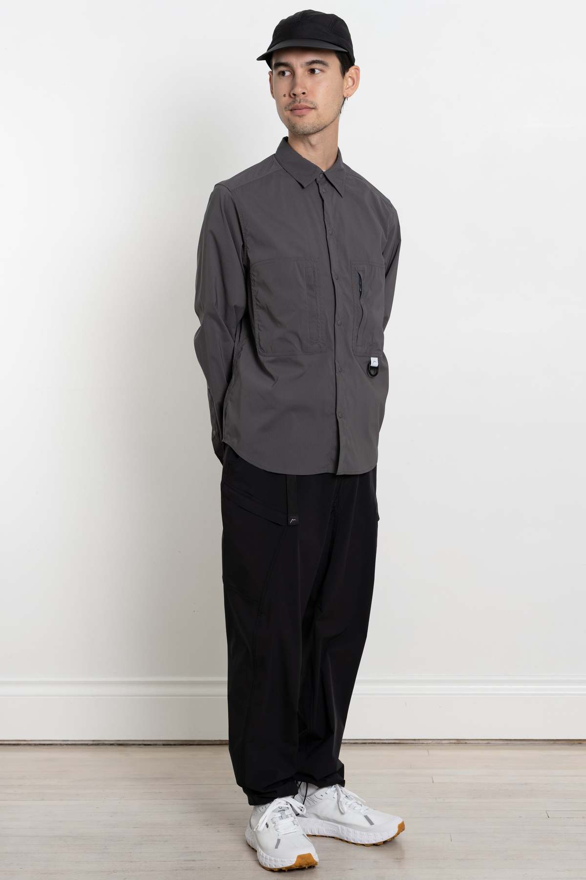 【CAYL】nylon short sleeve hiker shirts / blue CAYL Stretch Nylon Hiker Shirts - Grey | Garmentory