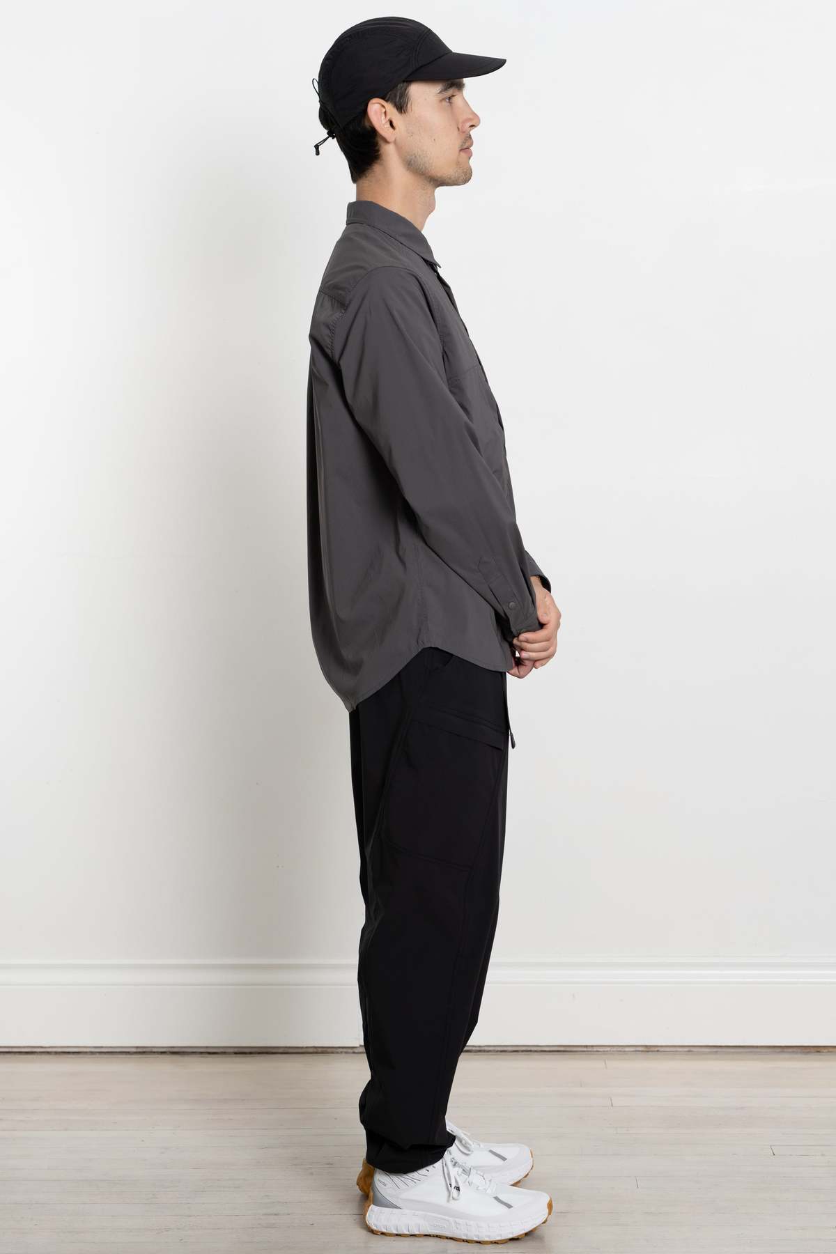 【CAYL】nylon short sleeve hiker shirts / blue CAYL Stretch Nylon Hiker Shirts - Grey | Garmentory