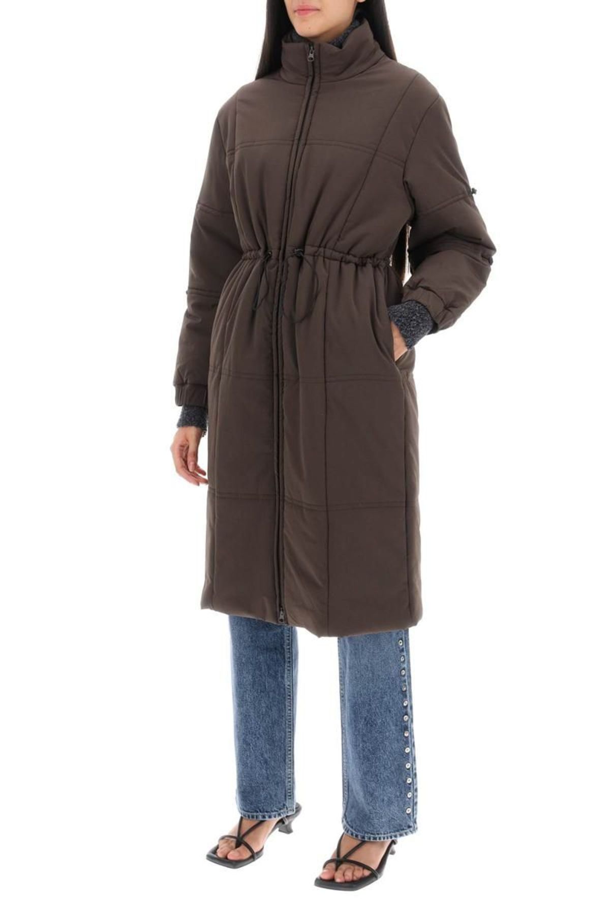Paloma Wool mist midi puffer jacket - Brown | Garmentory