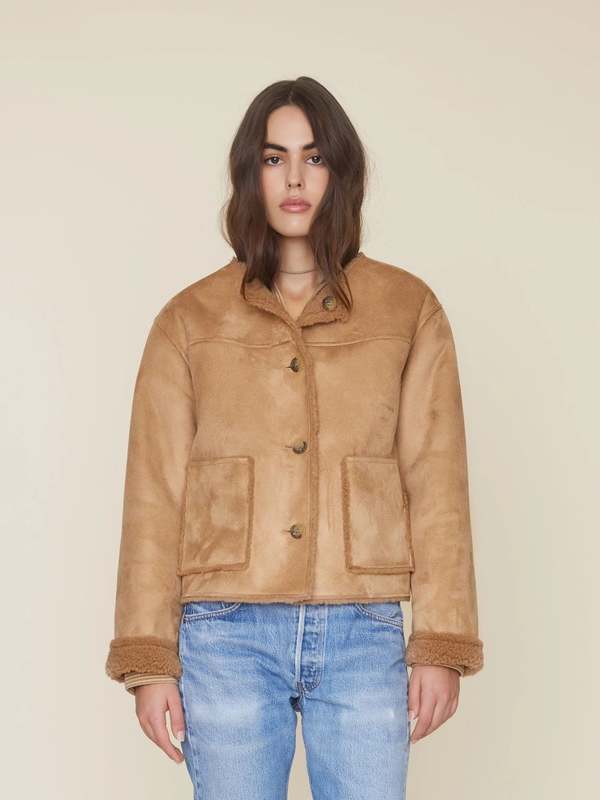 Xirena Thayer Suede Jacket - Driftwood | Garmentory