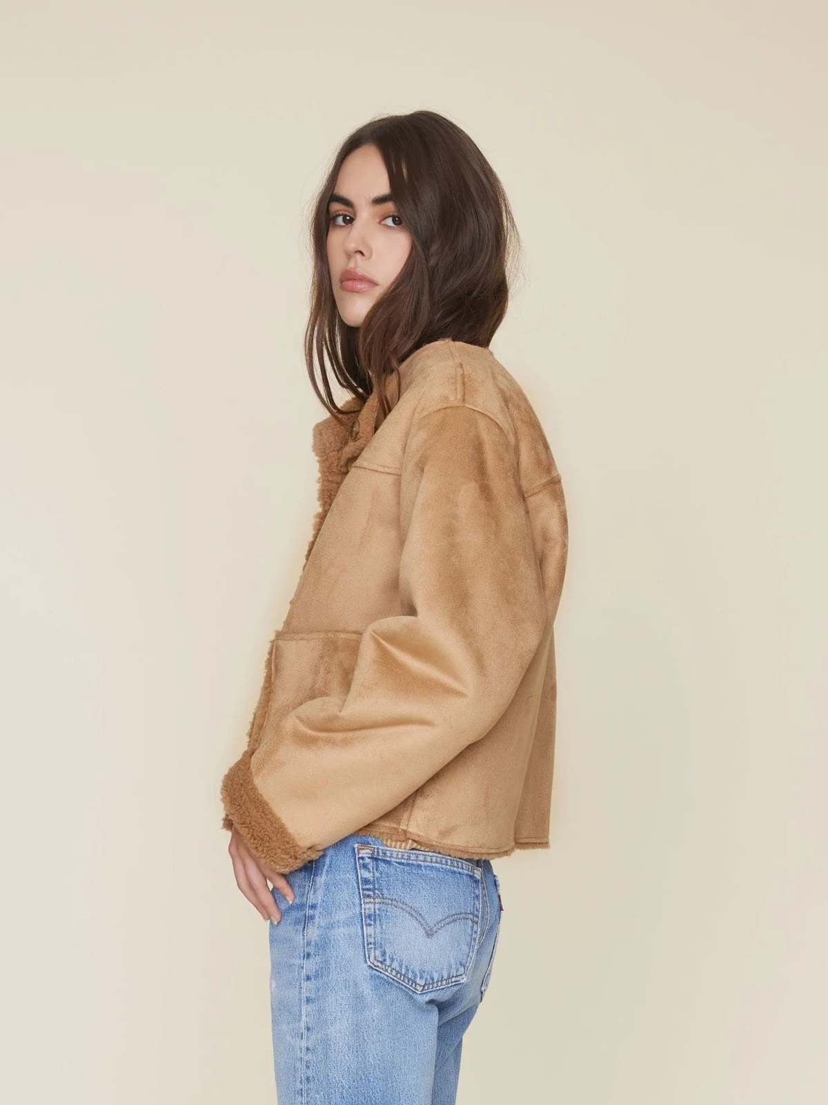 Xirena Thayer Suede Jacket - Driftwood | Garmentory