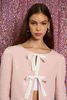 Sister Jane Headline Sequin Bow Jacket - Pale Pink - Thumbnail 2