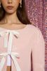 Sister Jane Headline Sequin Bow Jacket - Pale Pink - Thumbnail 5