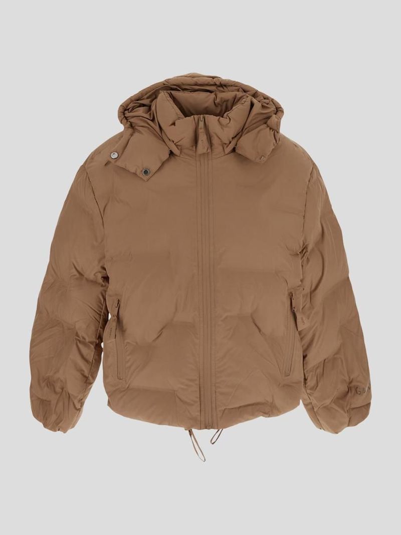 ジャケット Ganni K2236 177 Jackets Beige Vests Ganni Heavy Twill Short Jacket - Pale Khaki | Garmentory