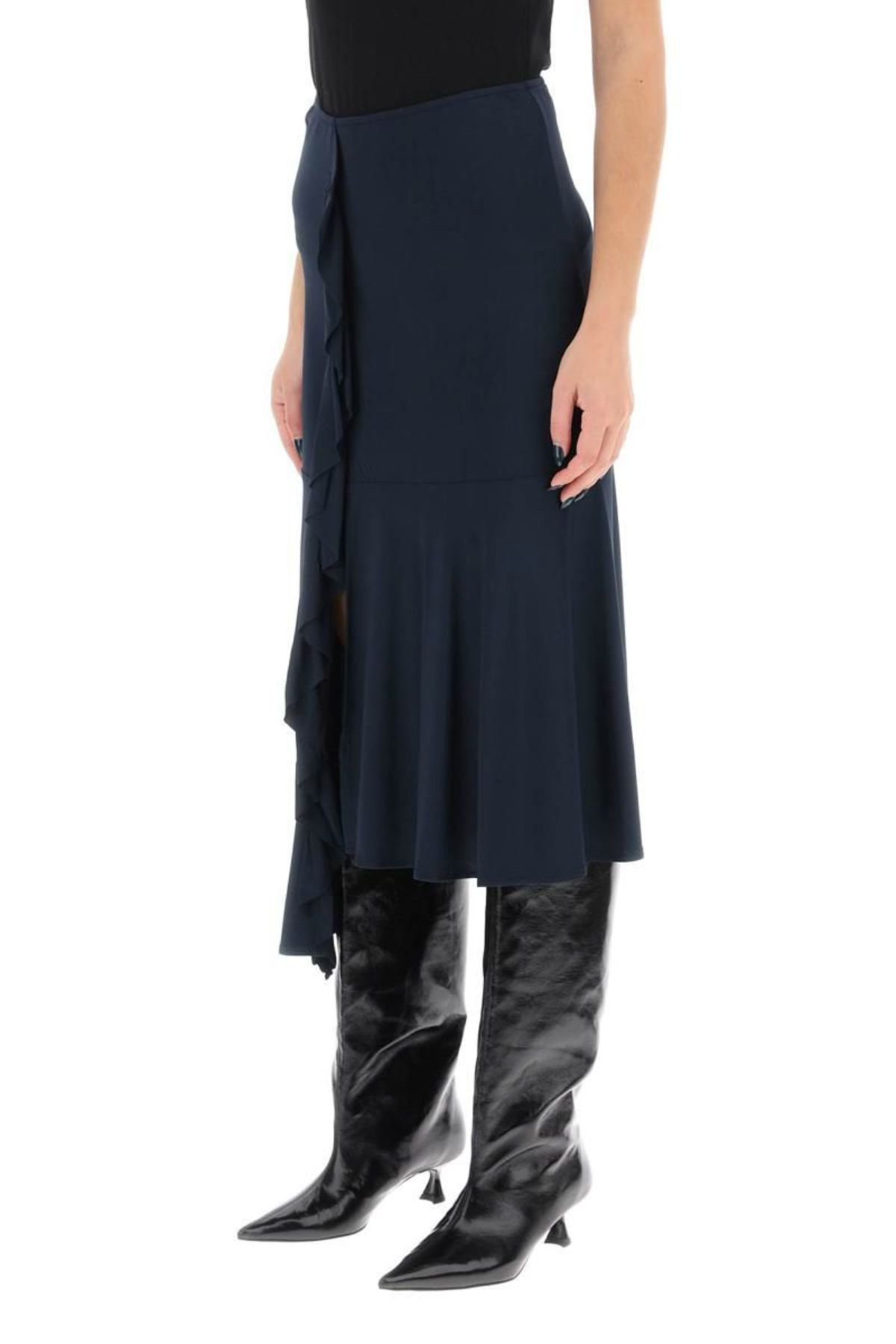 PALOMA WOOL｜SKIRTS (Gilma (UD7807-999)) PALOMA WOOL - BLACK LONG SKIRT GILMA – LE LABO STORE