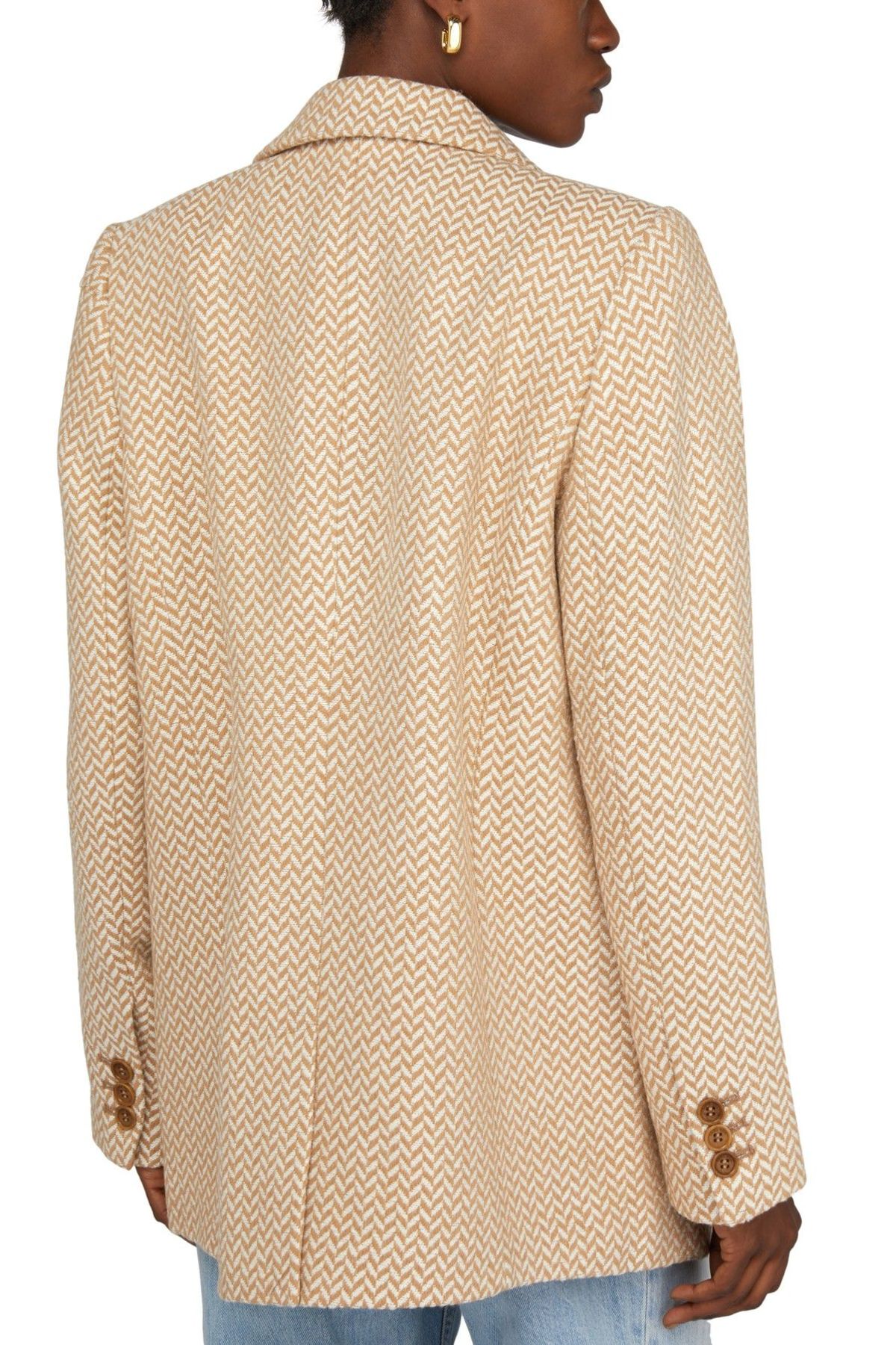 anine bing fishbone blazer xs