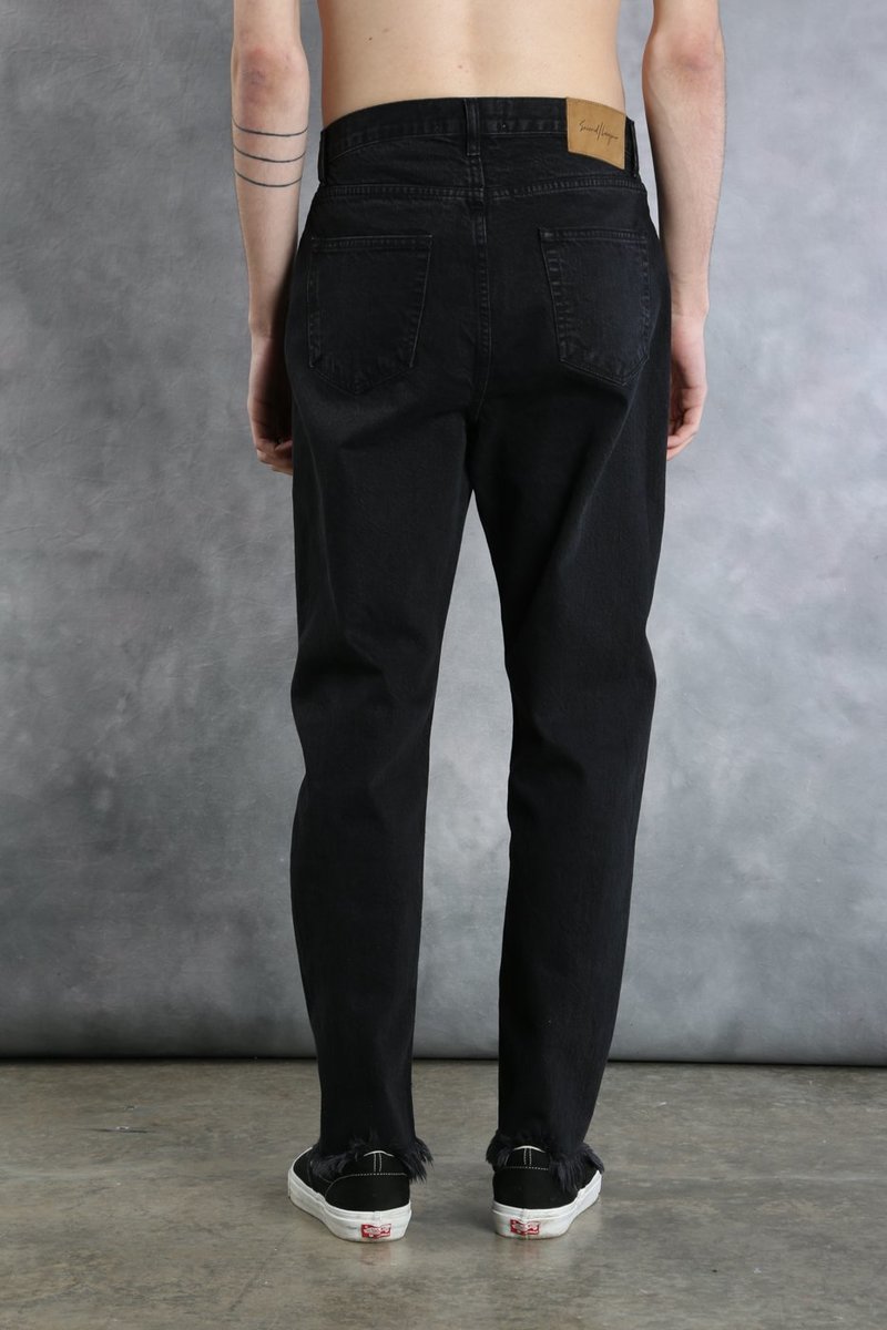 SECOND/LAYER Destroyed Hem Denim | Garmentory