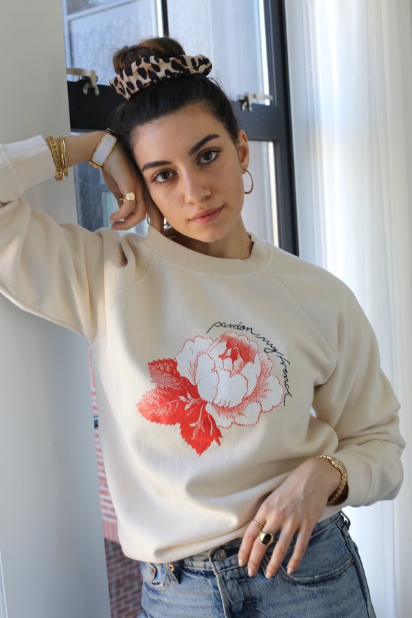 Ganni Lott Isoli Sweatshirt, Rose Ganni Lott Isoli Sweatshirt, Rose