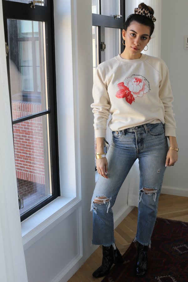 Ganni Lott Isoli Sweatshirt, Rose Ganni Lott Isoli Sweatshirt, Rose