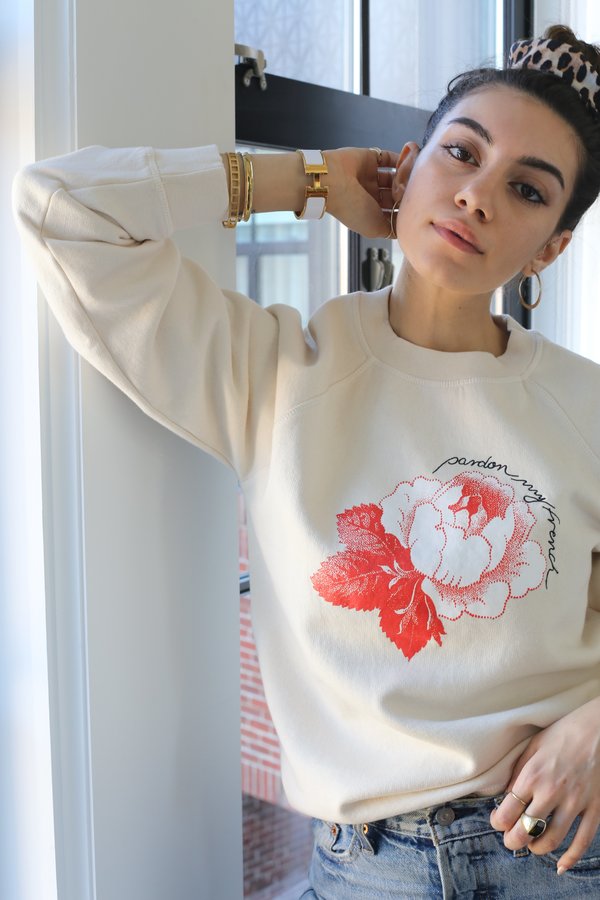 Ganni Lott Isoli Sweatshirt, Rose Ganni Lott Isoli Sweatshirt, Rose