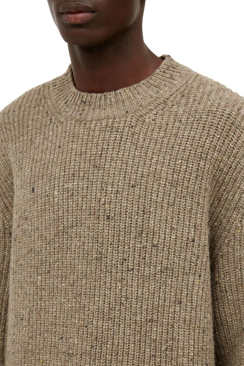 Maison Margiela Donegal Classic Knit Sweater - Walnut | Garmentory