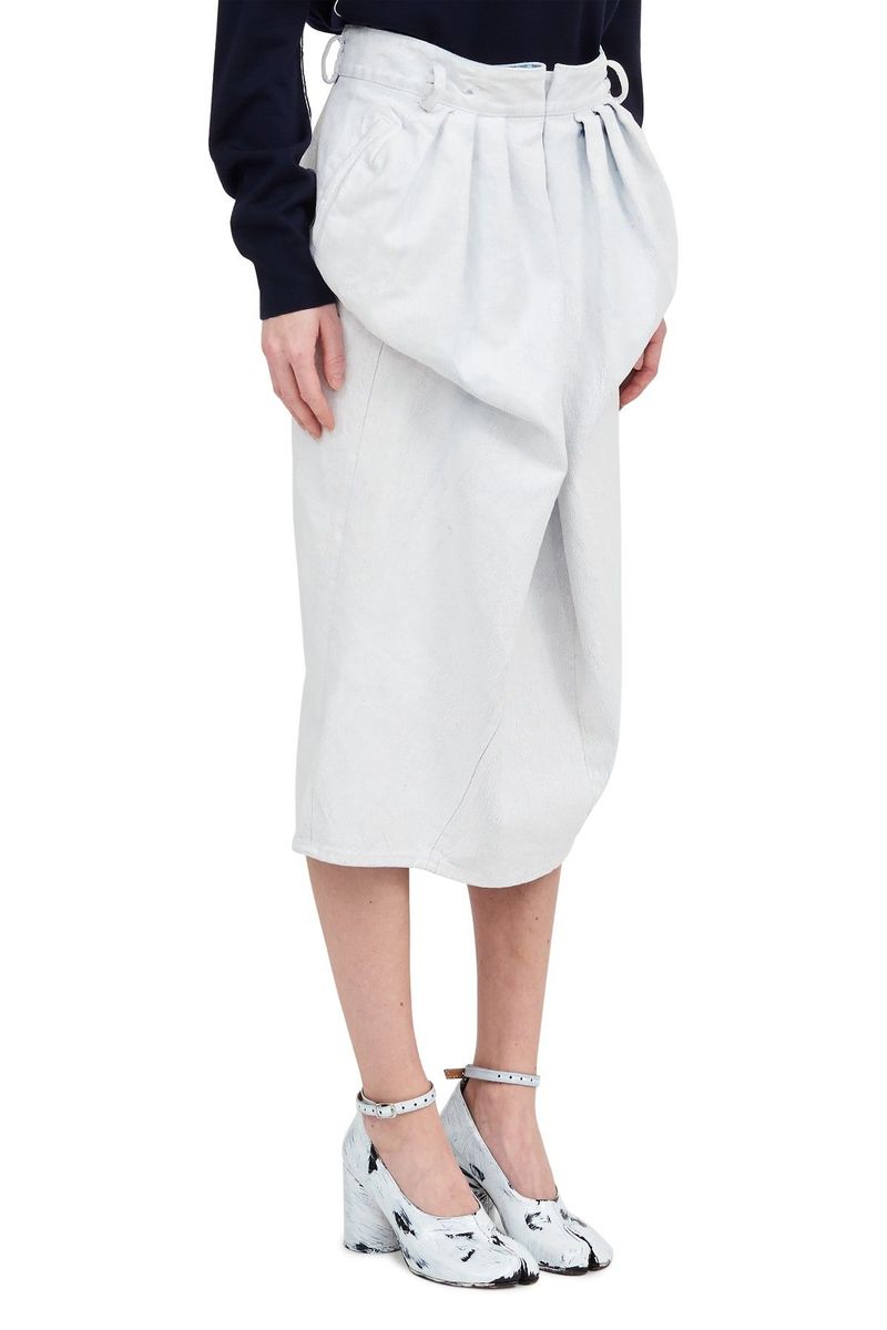Maison Margiela Denim Gathered skirt | Garmentory