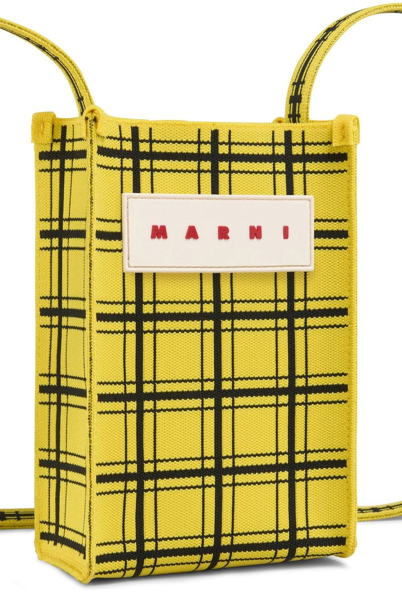 Marni Mini jacquard shoulder bag - Yellow | Garmentory