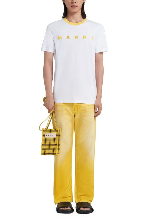 Marni Mini jacquard shoulder bag - Yellow | Garmentory