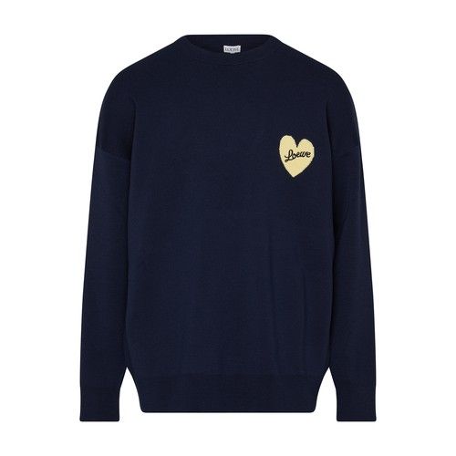 LOEWE　ネイビー　トレーナー Loewe heart sweater | Garmentory