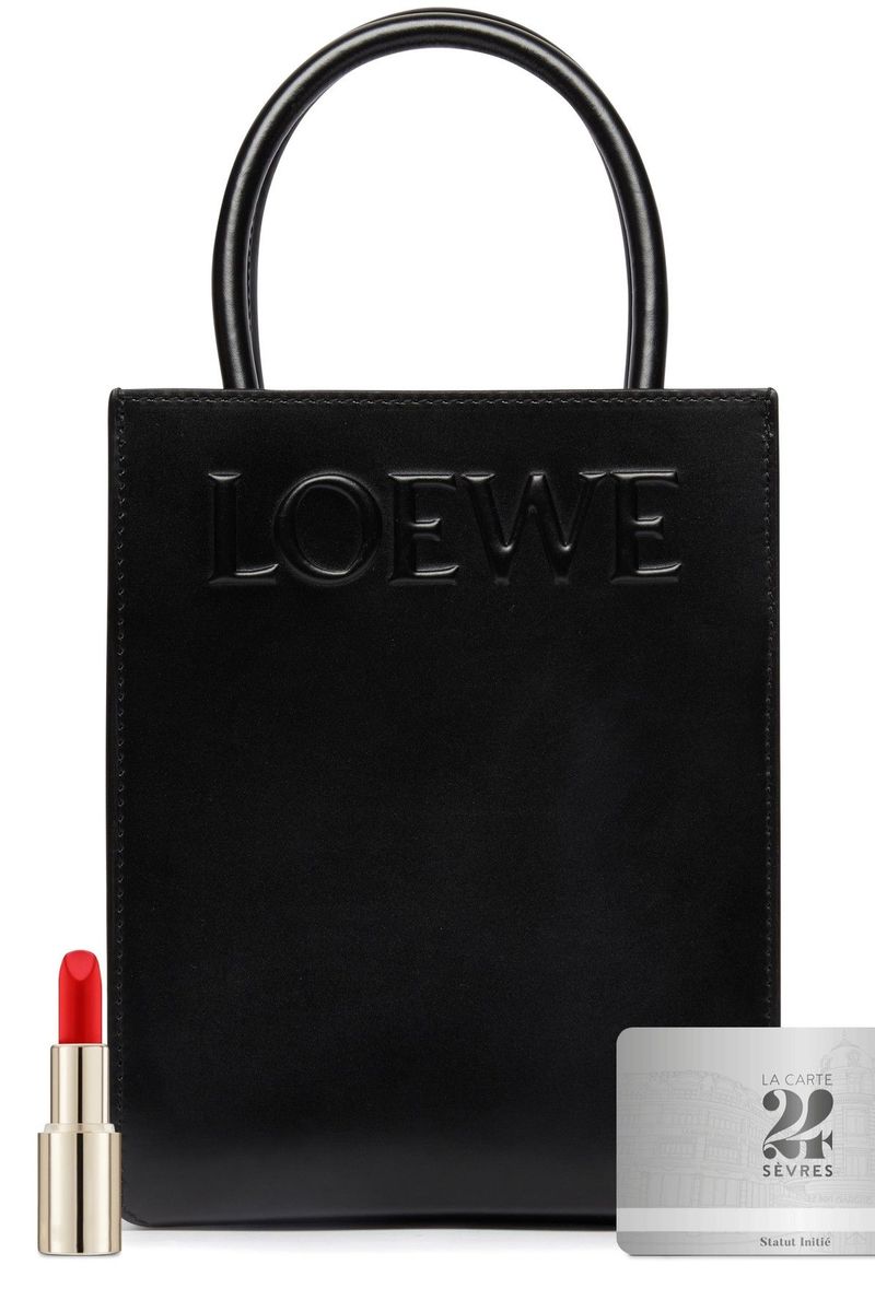 トートバッグ LOEWE  Standard A5 Tote Bag in Sleek Calfskin in Black Loewe - STANDARD A5 TOTE | HBX - Globally Curated Fashion
