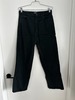 Ozma Cotton Twill Straight Leg Pant - Black - Thumbnail 1