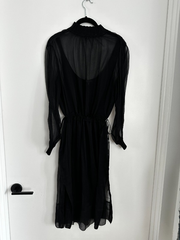 Rag & Bone Sheer Dress with Slip - Black