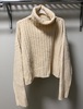 Lauren Manoogian Plush Ribbed Crop Turtleneck Sweater  - Thumbnail 1