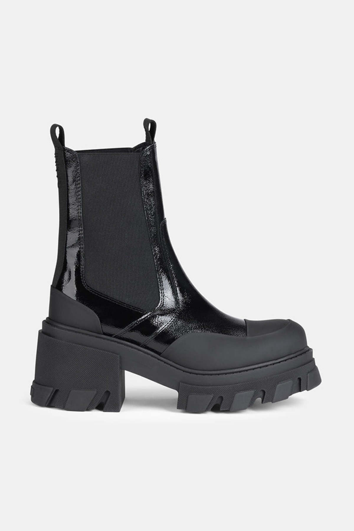 【GANNI】Ankle boots GANNI Lace-up leather and canvas ankle boots | THE OUTNET
