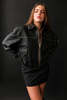 Oval Square ROCKER LEATHER BOMBER - VINTAGE BLACK - Thumbnail 3