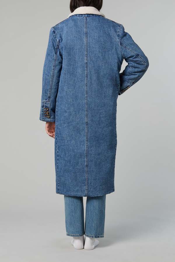 Still Here New York SHERPA DIMES COAT - CLASSIC BLUE