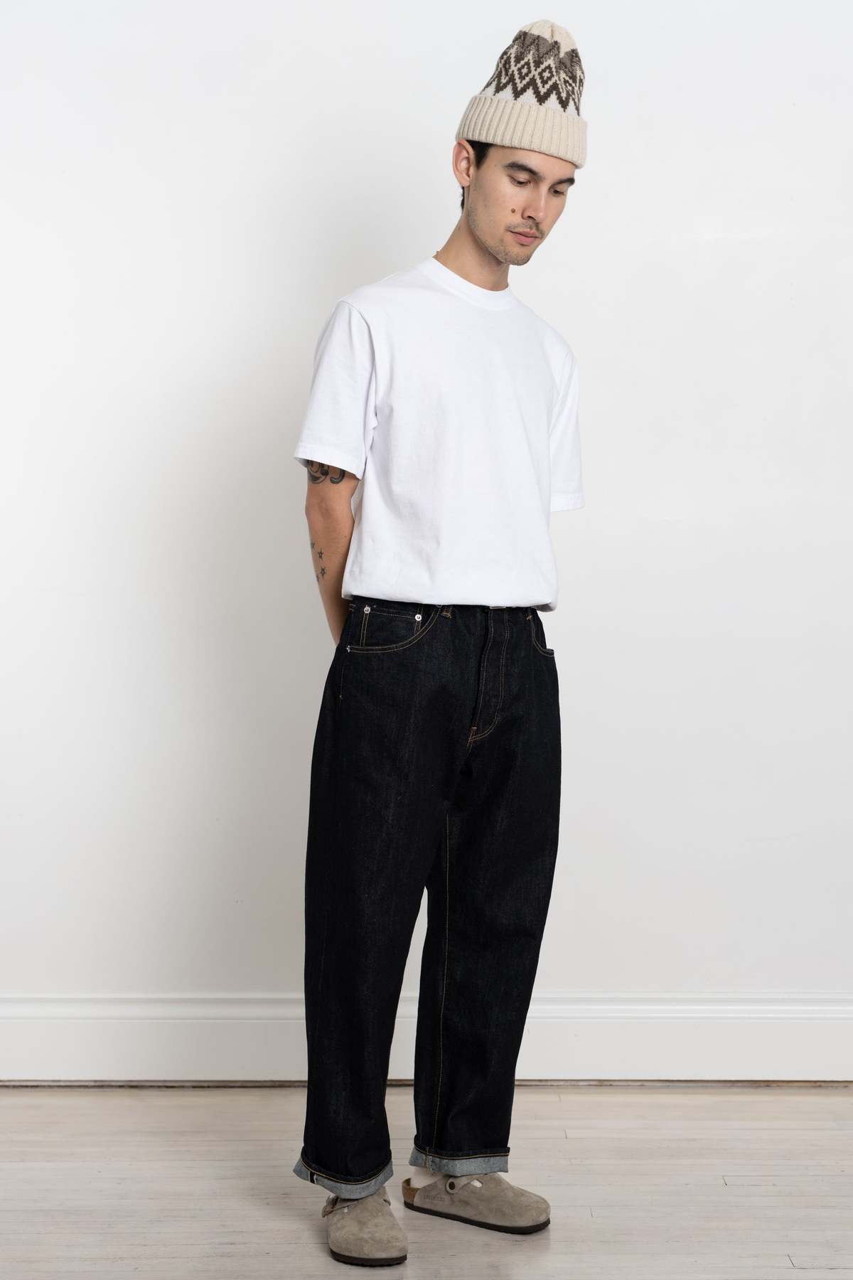 HATSKI Wide Tapered Selvedge Denim - One Wash - Image 1 of 6