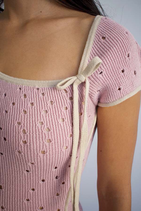 strapless open back dress Pink Aesthetic Skirt & Hoodie Two Piece Set – MAUVSTUDIO® main image 0
