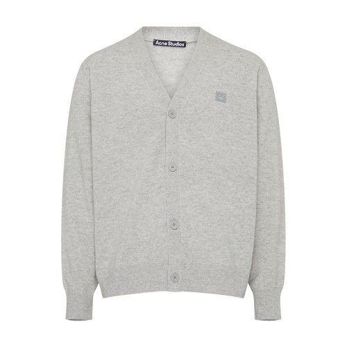 Acne Studios Keve New Face cardigan - Grey | Garmentory