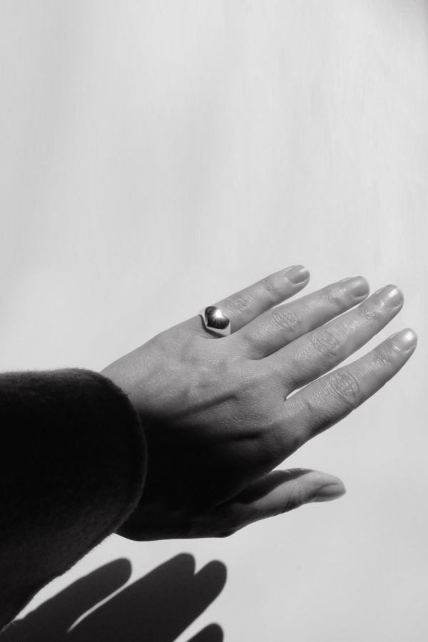 Annika Inez Heart Ring - Sterling Silver