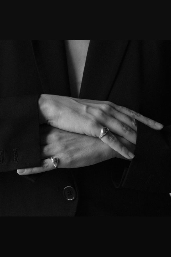 Annika Inez Heart Ring - Sterling Silver