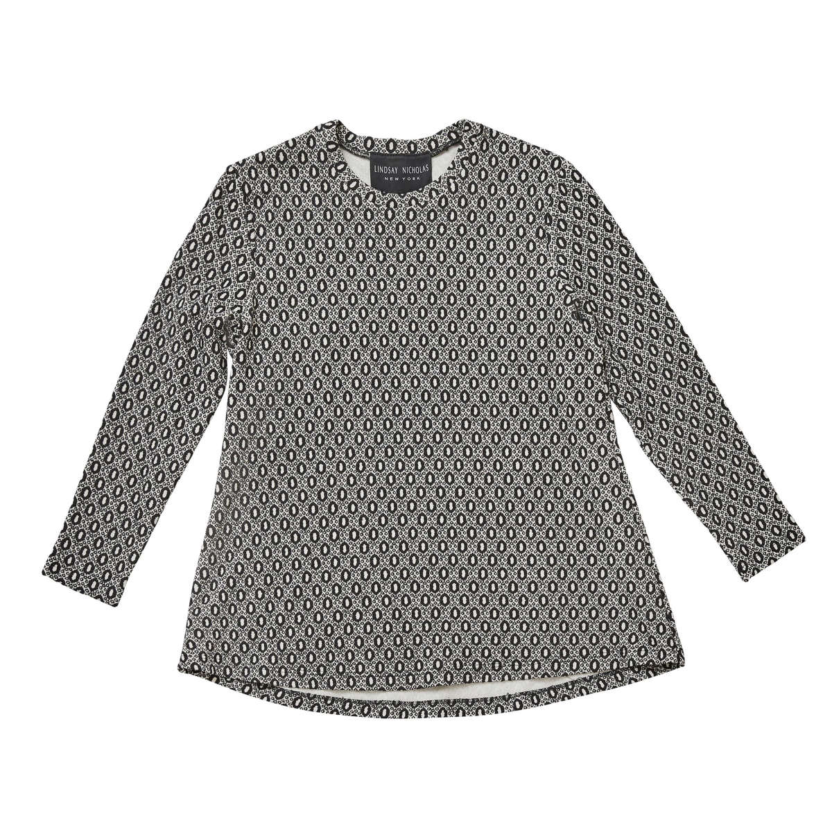 Lindsay Nicholas New York Viscose Crew Neck - Cream Casino  - Image 10 of 10