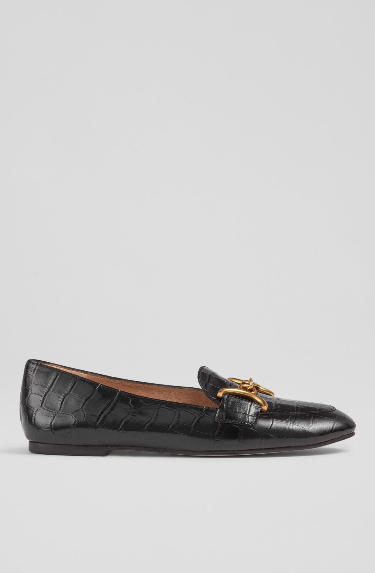 LK Bennett Daphne Loafers - Black - Image 1 of 4