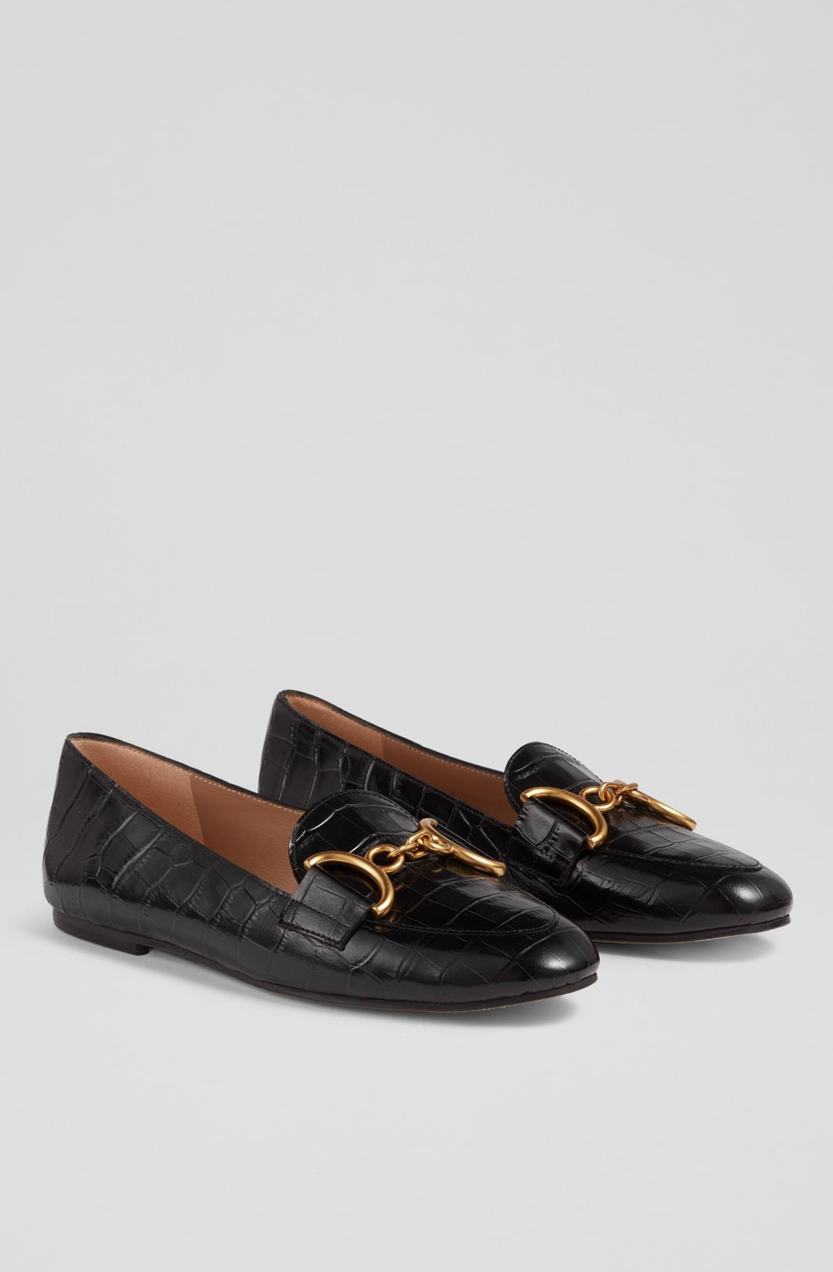 LK Bennett Daphne Loafers - Black - Image 2 of 4