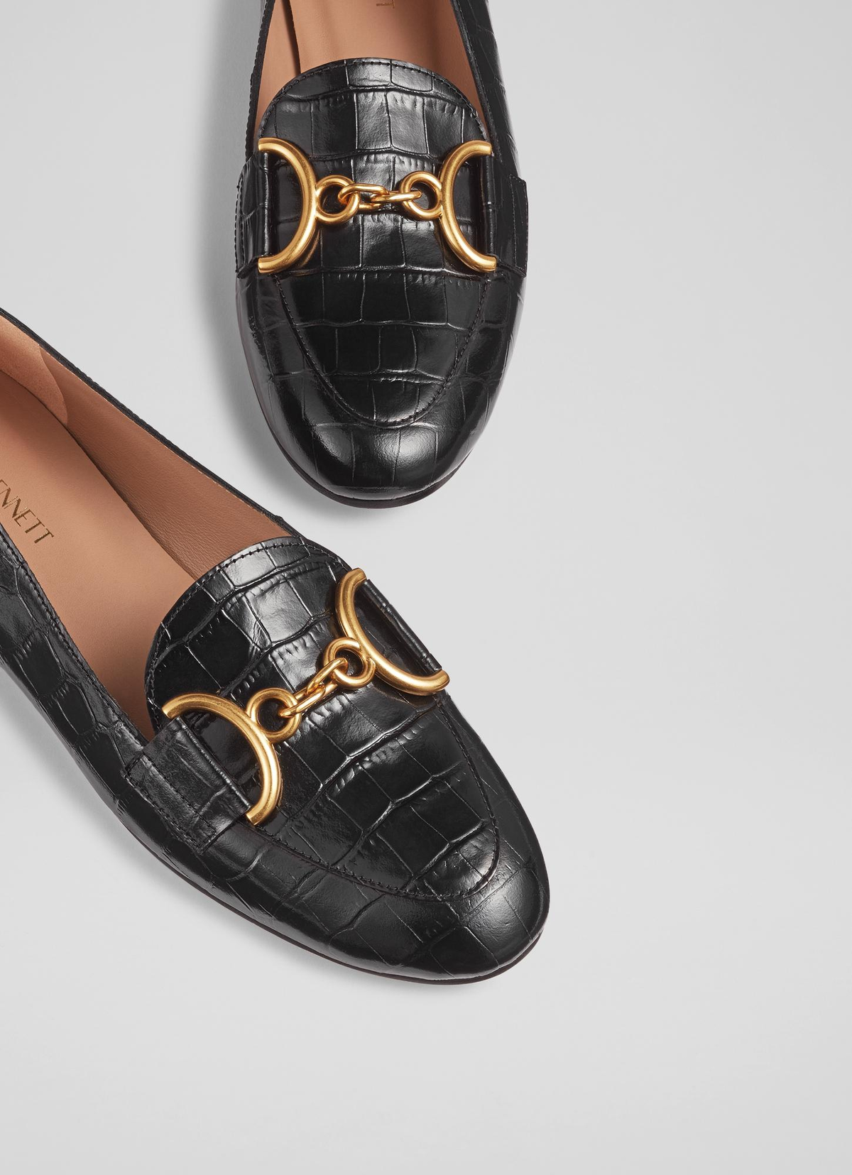 LK Bennett Daphne Loafers - Black - Image 4 of 4