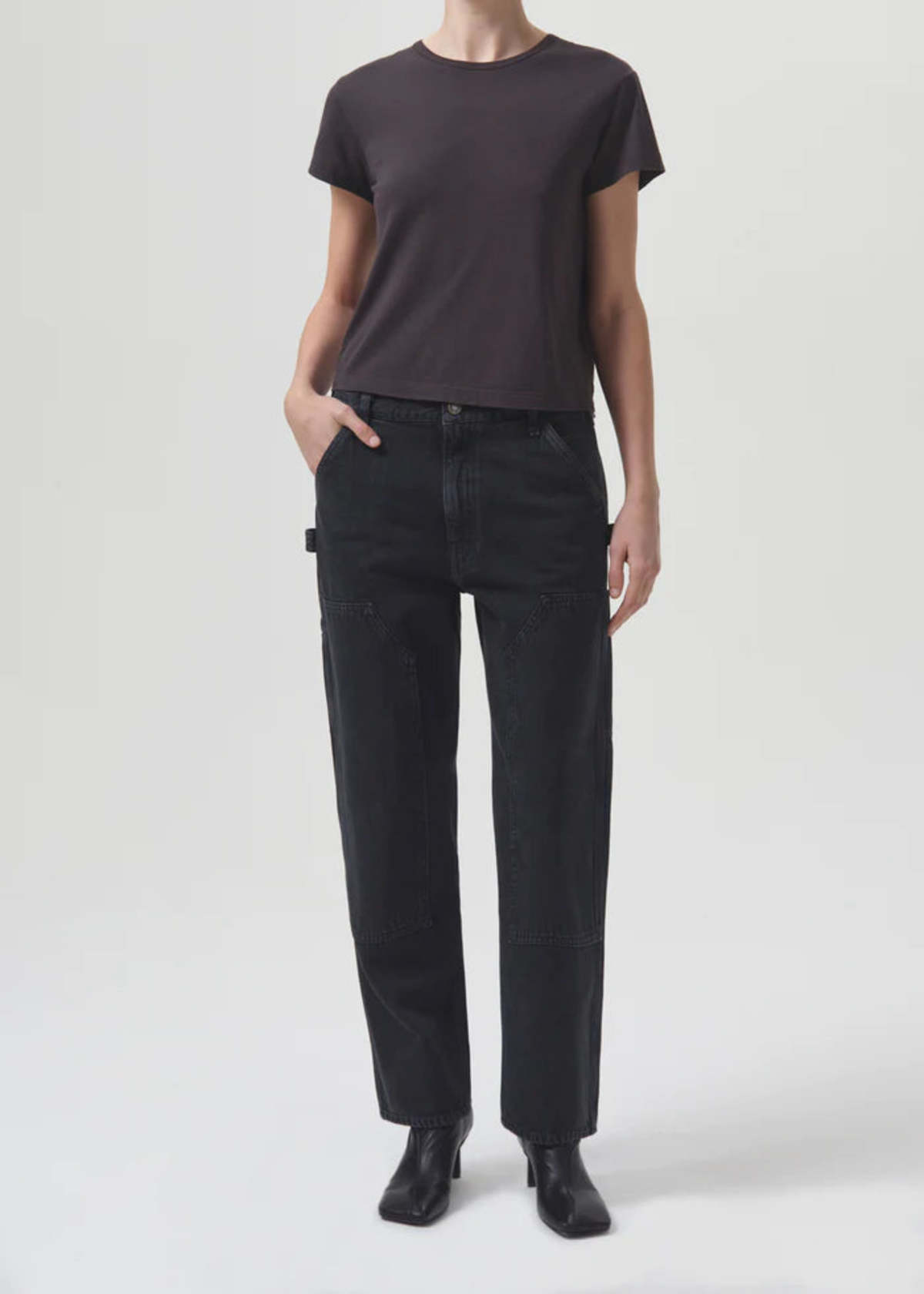 AGOLDE Rami Carpenter - Black - Image 1 of 3