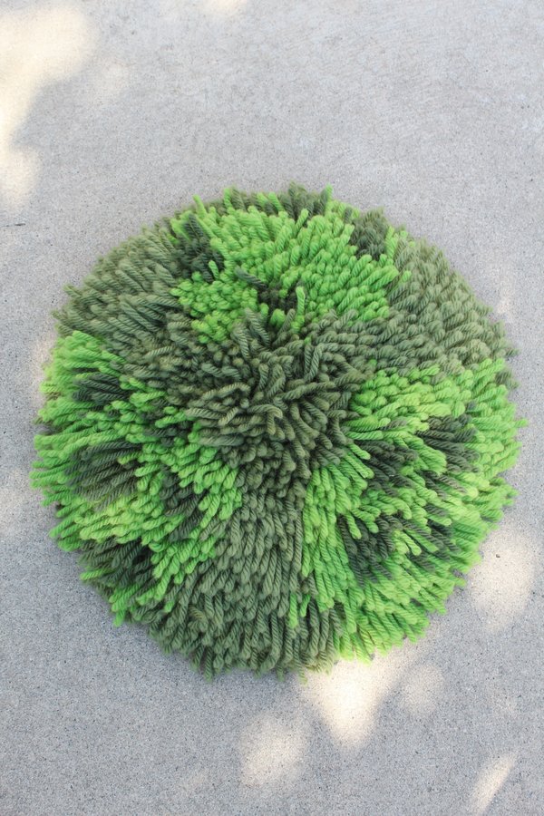 Alpaca Handmade Fringe Pillow Green Alpaca Handmade Fringe Pillow Green