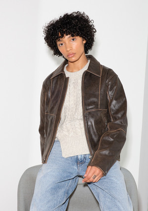 ANDERSSON BELL Dreszen Leather Zip-Up Jacket | Garmentory