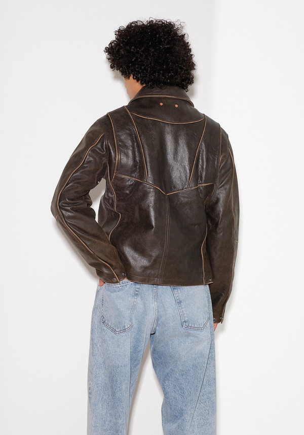 ANDERSSON BELL Dreszen Leather Zip-Up Jacket | Garmentory