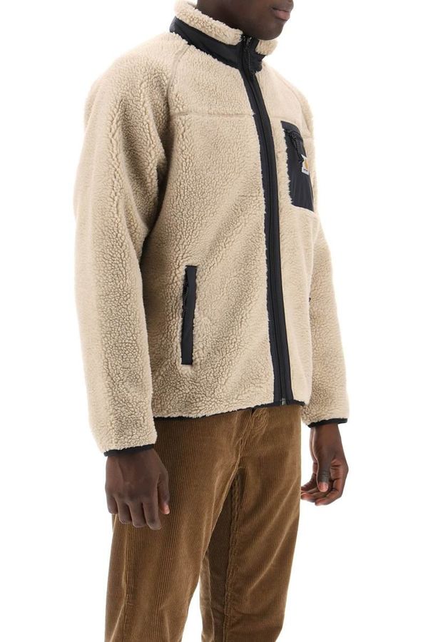 CARHARTT WIP prentis liner sherpa-fleece jacket Beige on Garmentory