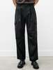 Polyploid Wool Cargo Tuck Pants B - Black - Thumbnail 1