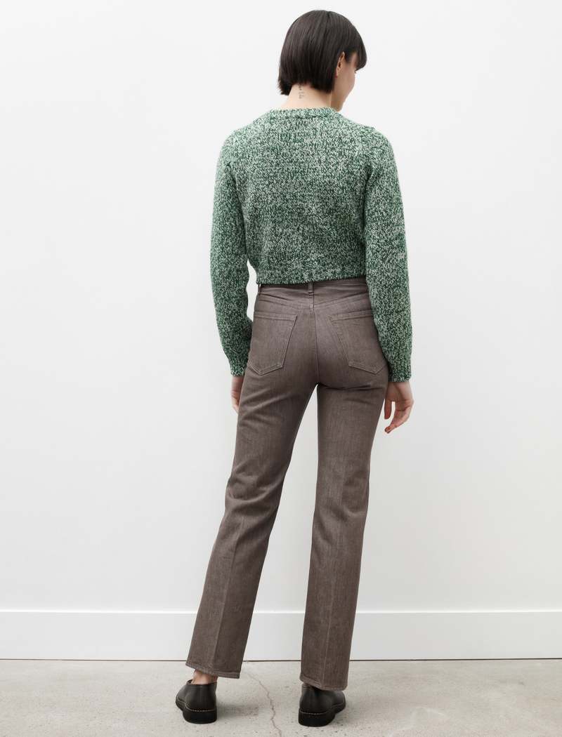 パンツ AURALEE HARD TWIST DENIM 5P PANTS BROWN AURALEE Hard Twist Brown Denim 5P Pants