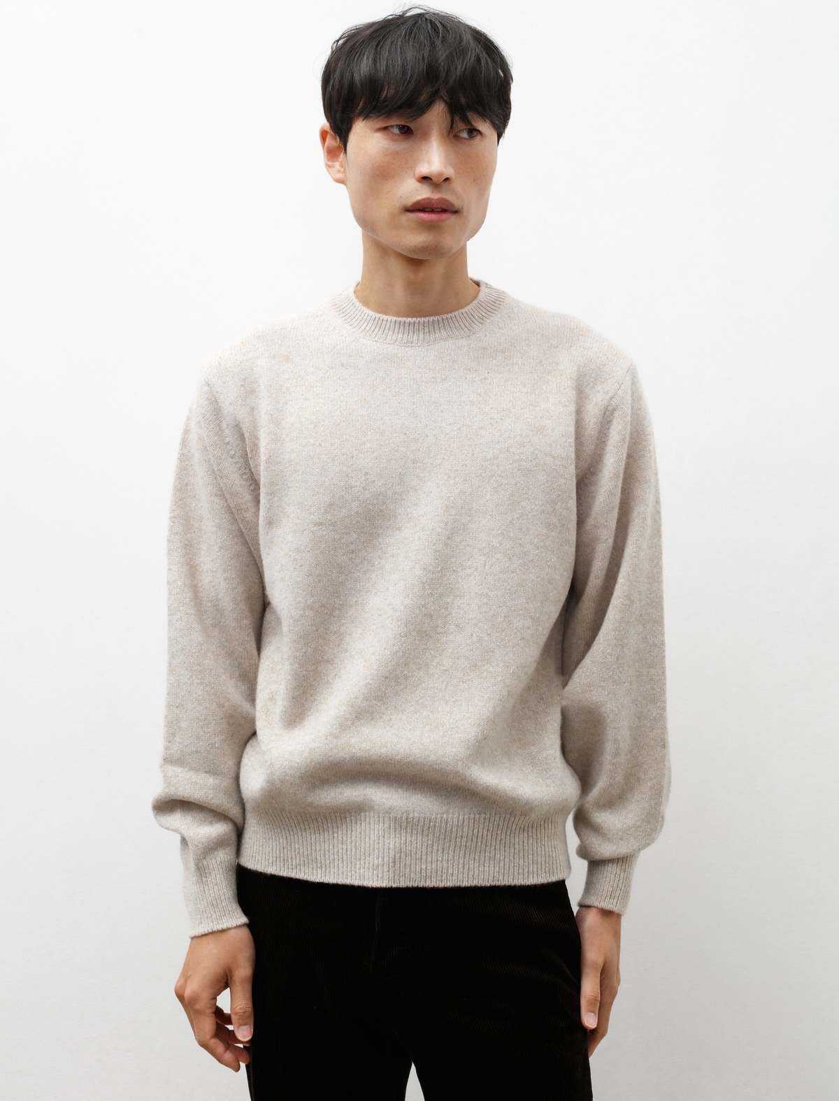 Lambswool Crewneck Pullover Ecru | Garmentory