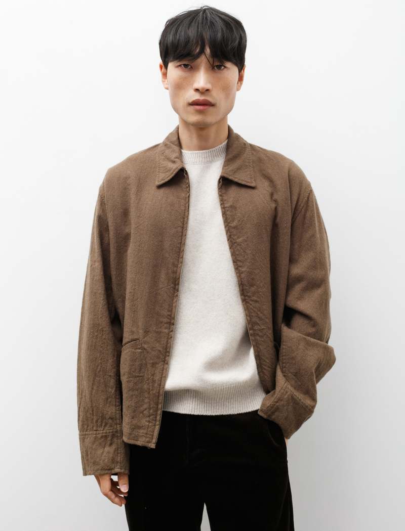 ジャケット・アウター COMOLI WOOL WASHI ZIP SHORT JACKET 25SS Comoli Wool Washi Zip Short Jacket Black – Neighbour