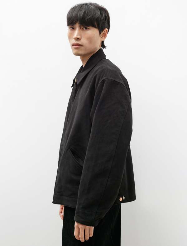 Moleskin Zip Jacket Black | Garmentory