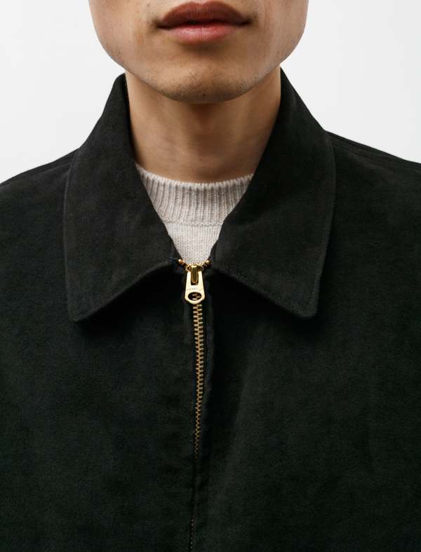 Moleskin Zip Jacket Black | Garmentory
