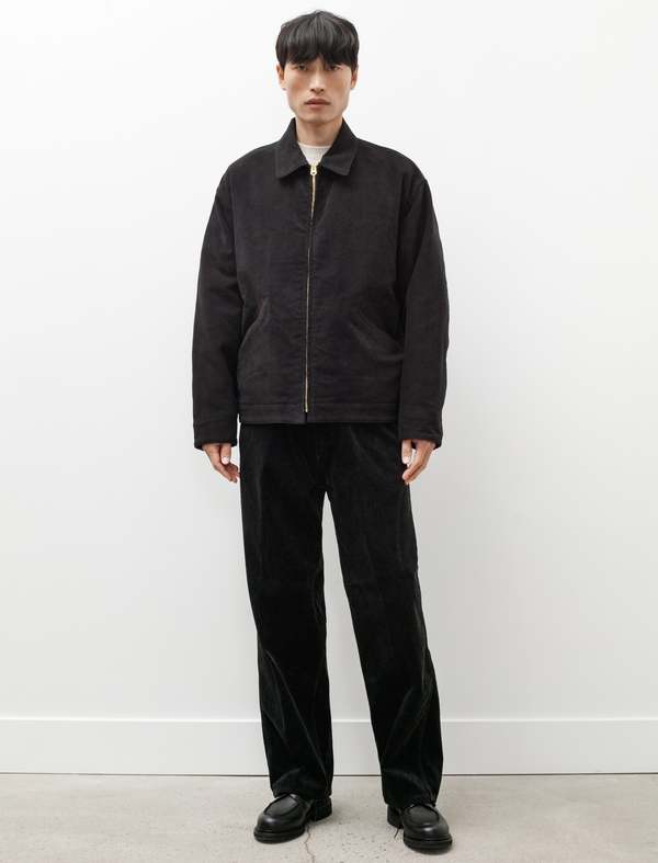 Moleskin Zip Jacket Black | Garmentory